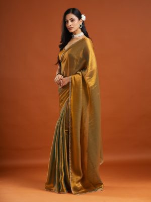 Embroidered Silk Blend Ready to Wear Saree